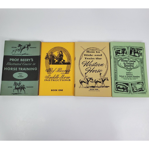 beery Other - Lot of 30 Horse Training Breeding & Riding Books Prof Berry's western horses